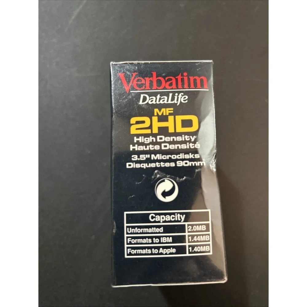 Verbatim DataLife Diskettes MF 2HD IBM Formatted 3.5